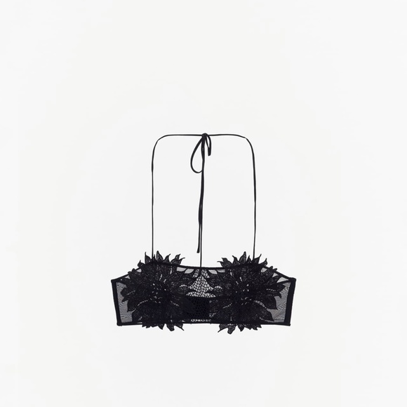 Zara limited edition floral bralette top - Picture 2 of 5